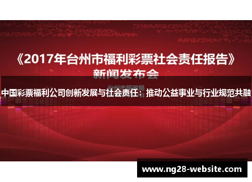 中国彩票福利公司创新发展与社会责任：推动公益事业与行业规范共融